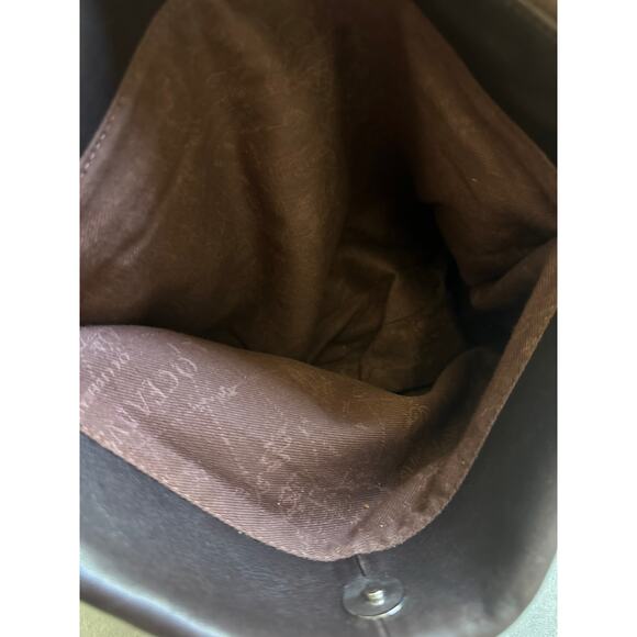 Bruno Rossi Brown Leather Shoulder Bag - Picture 14 of 16